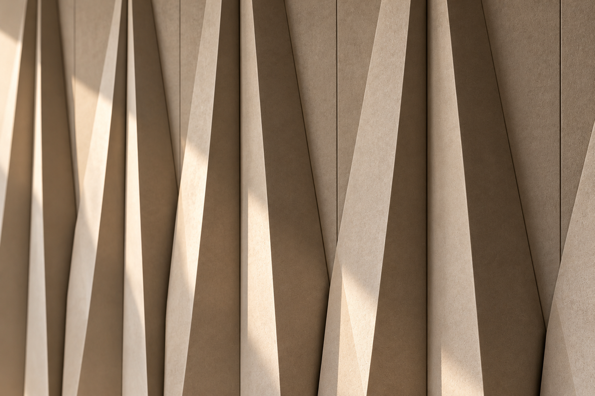 Pinnacle custom wall panel — close-up design detail
