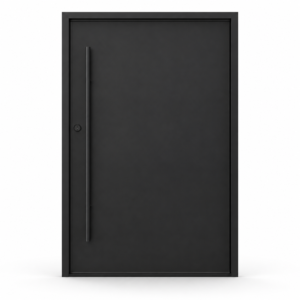 Crestwood Pivot Steel Door on a white background — product visualization