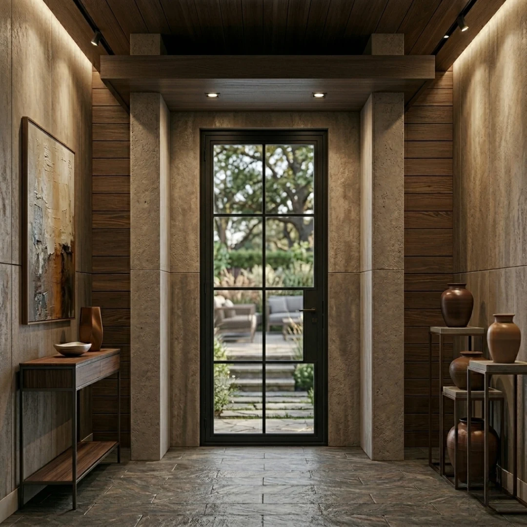 8 Lite - Single | Steel French Doors 36 x 80"