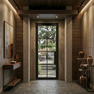 8 Lite - Single | Steel French Doors 36 x 80"