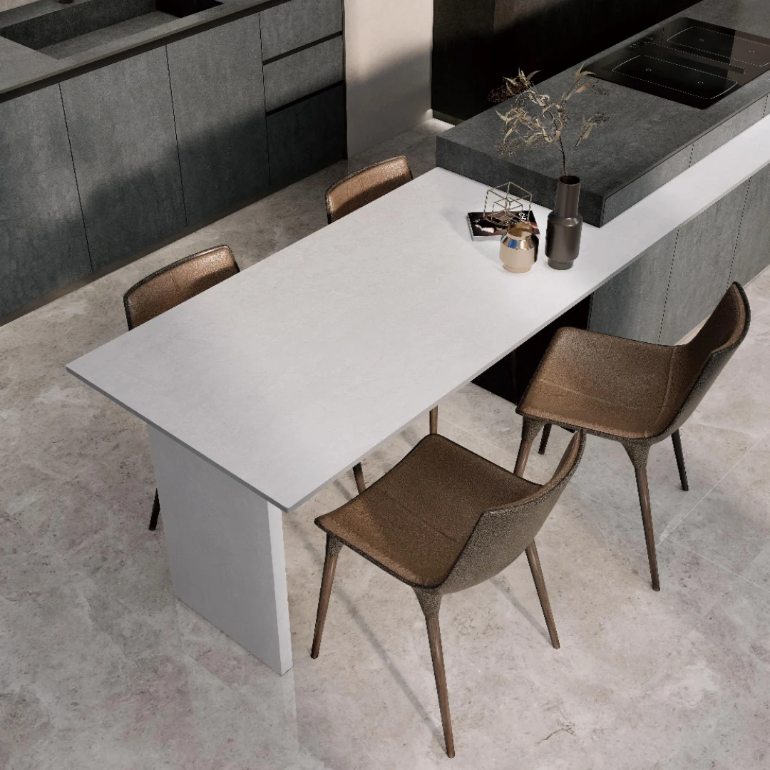 Sandy Grey Cream Porcelain Slab – Elegant & Versatile Surface