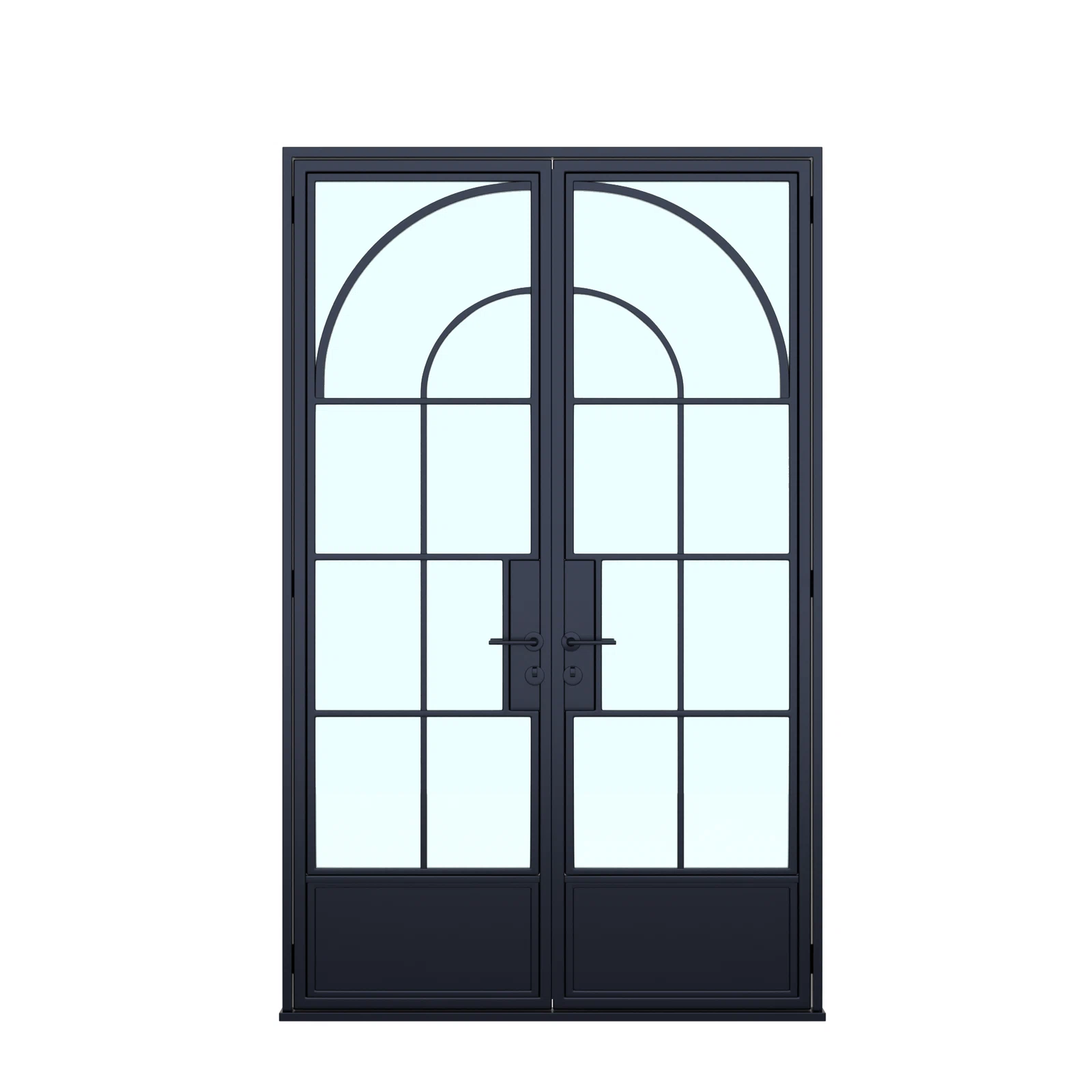 Cuivre Classic thermal-break double door — front view; matching exterior appearance confirmed by USABD