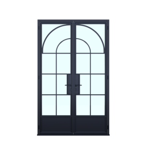Cuivre Classic thermal-break double door — front view; matching exterior appearance confirmed by USABD