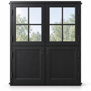 Paneled 4 Lite Double Dutch Steel Door — studio AI-generated design visualization