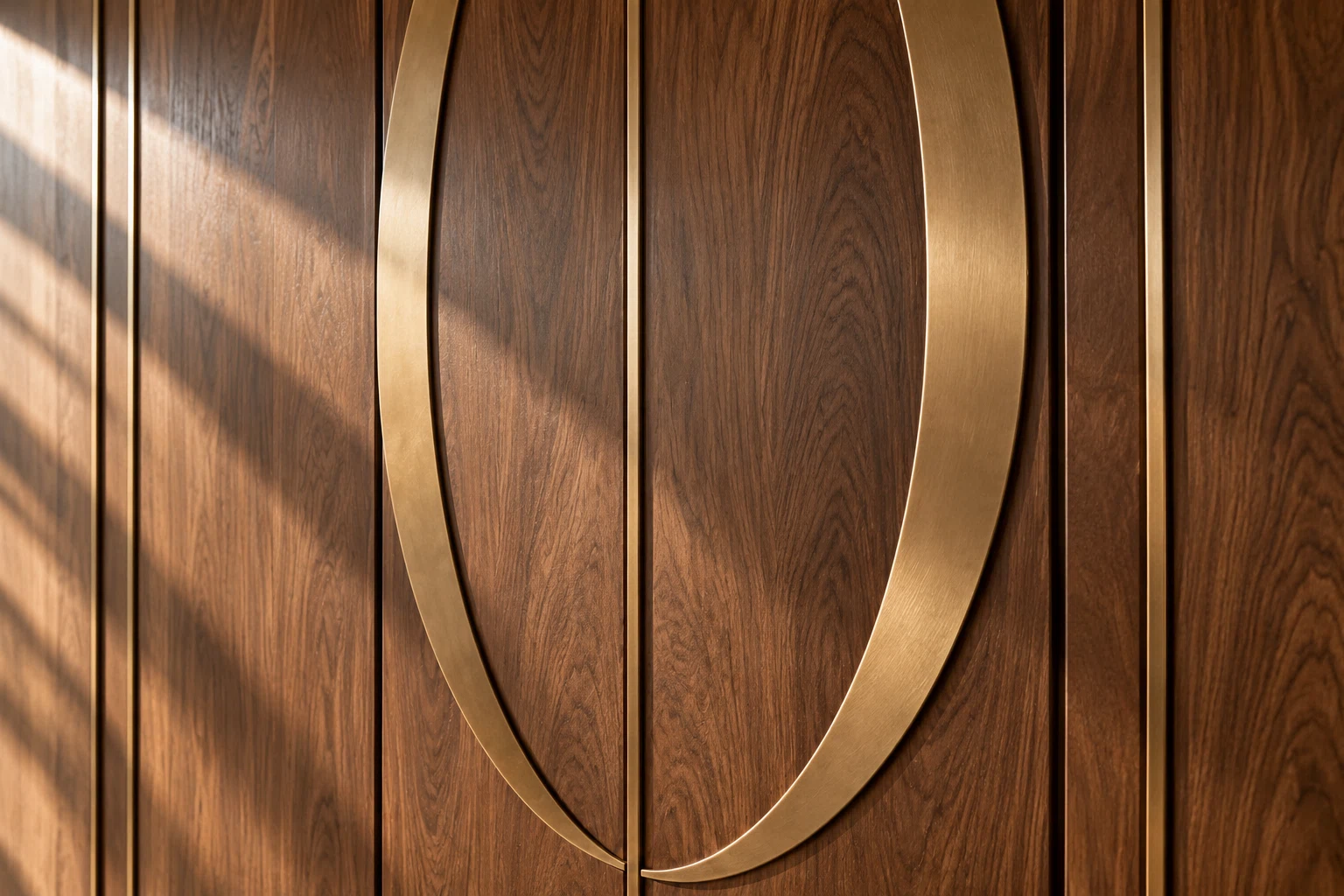 Meridian custom wall panel — close-up design detail