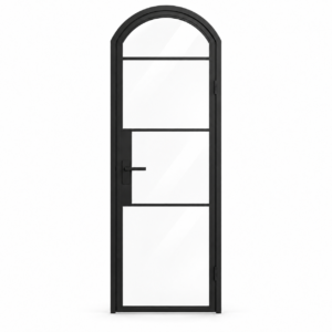 4 Lite Steel Pantry Arched Top French Door on a white background — product visualization