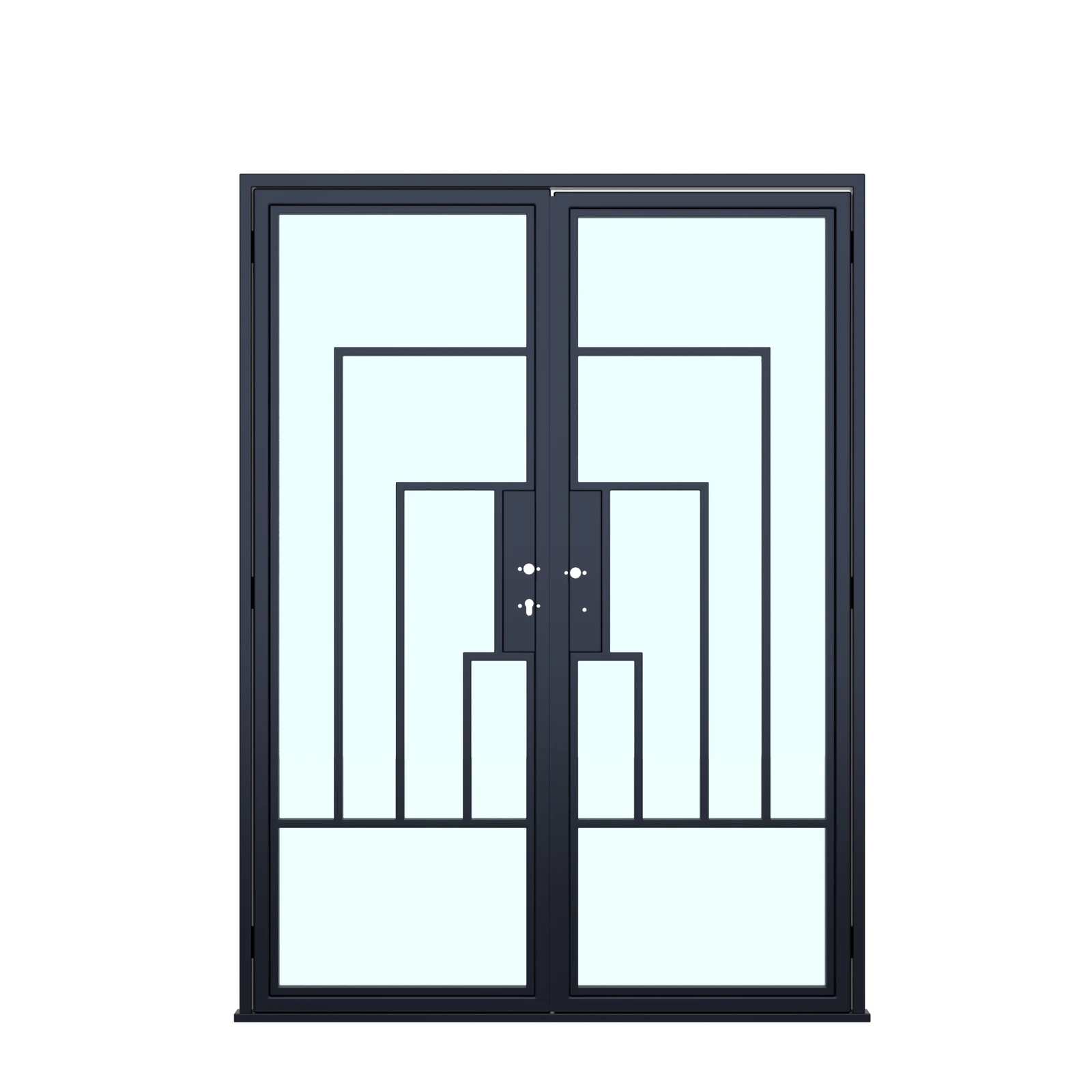 Cuivre Modern - Double | Steel French Door 60 x 80"