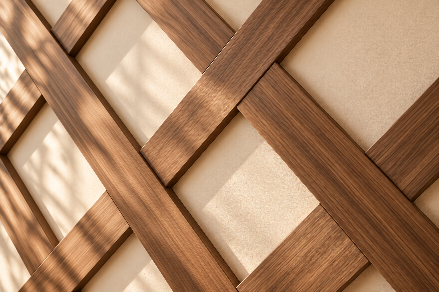 Lattice custom wall panel — close-up design detail