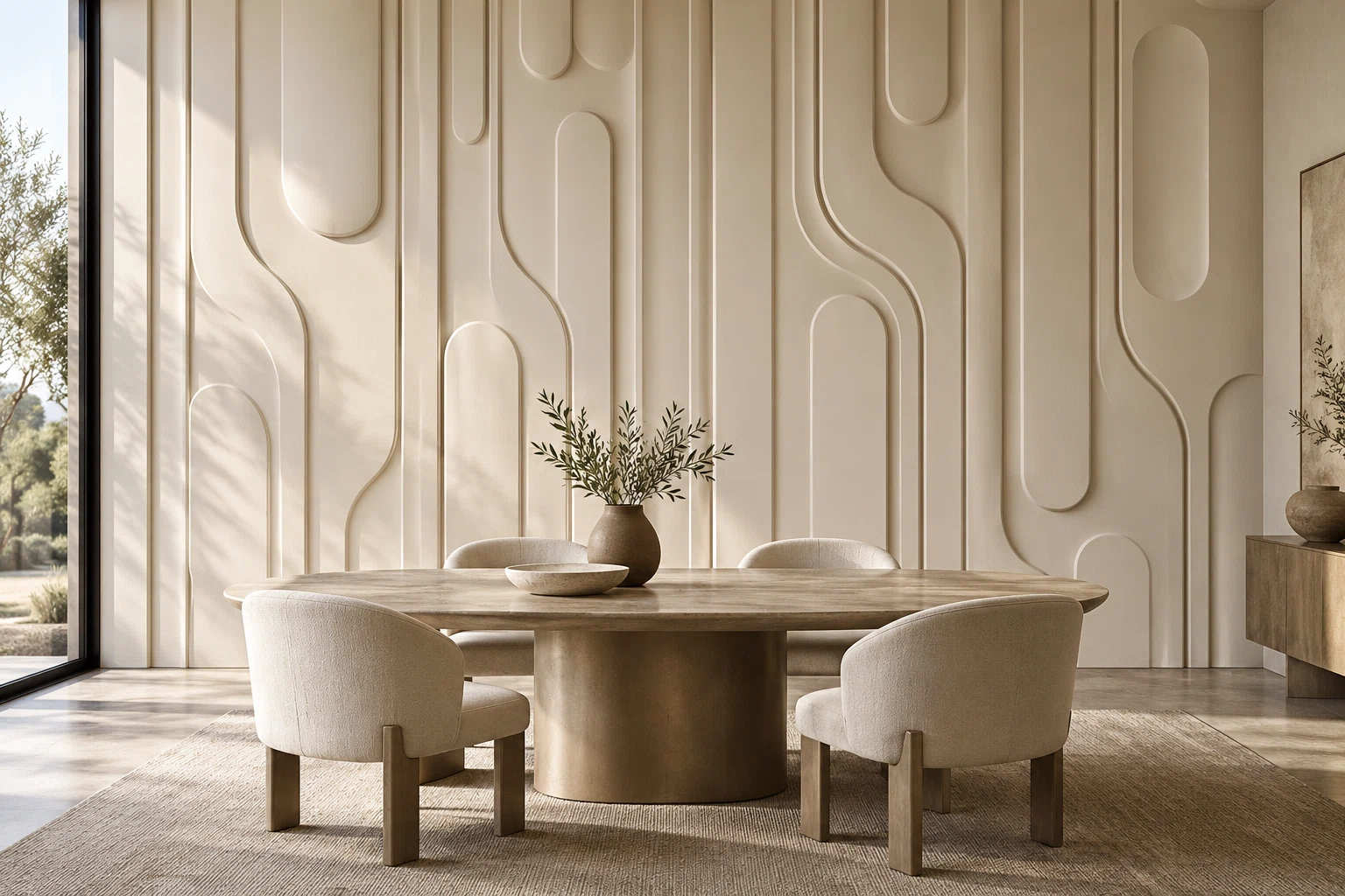 Contour Custom Architectural Wall Panels interior concept visualization