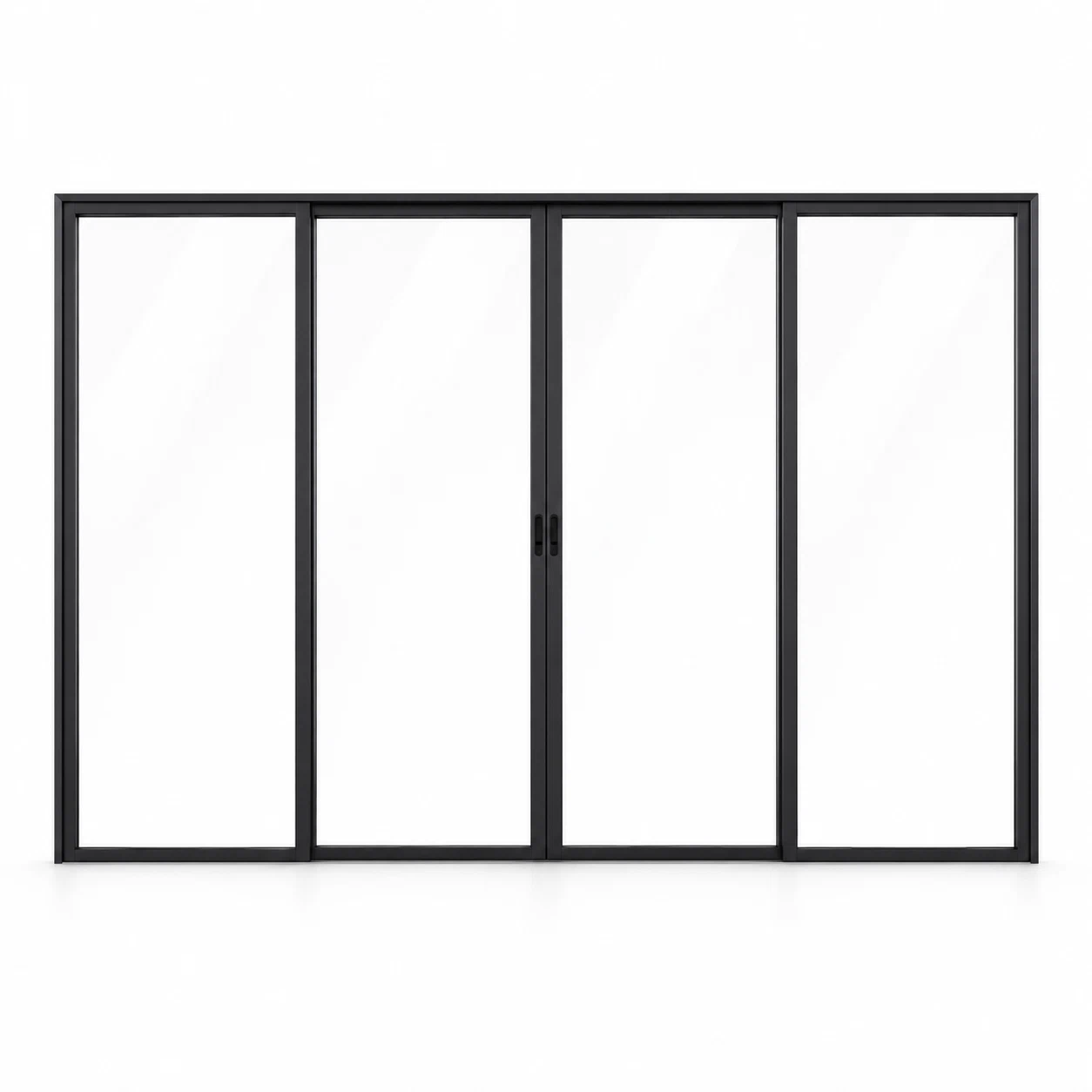 1-Lite Interior Steel Sliding Pantry Door on a white background — product visualization