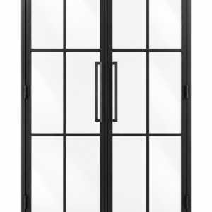USABD 6 Lite interior double French door with included rectangular tall pulls — studio