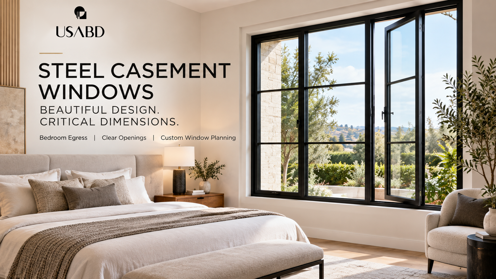 Can Steel Casement Windows Meet Bedroom Egress Requirements? Clear Opening, Sill Height & Sizing