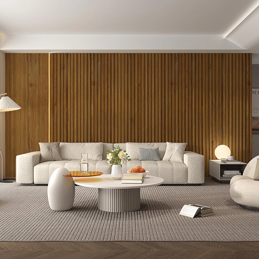 image of WPC Fluted Slat Wall Panel in Ebony