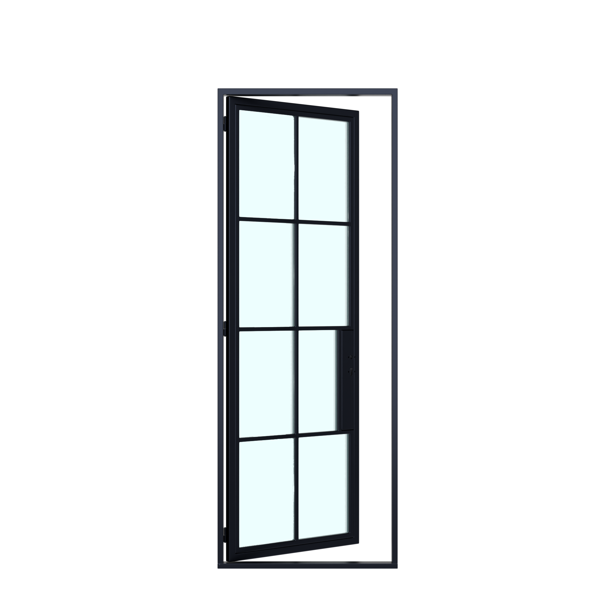 8 Lite - Single | Steel French Doors 36 x 80" - Image 3