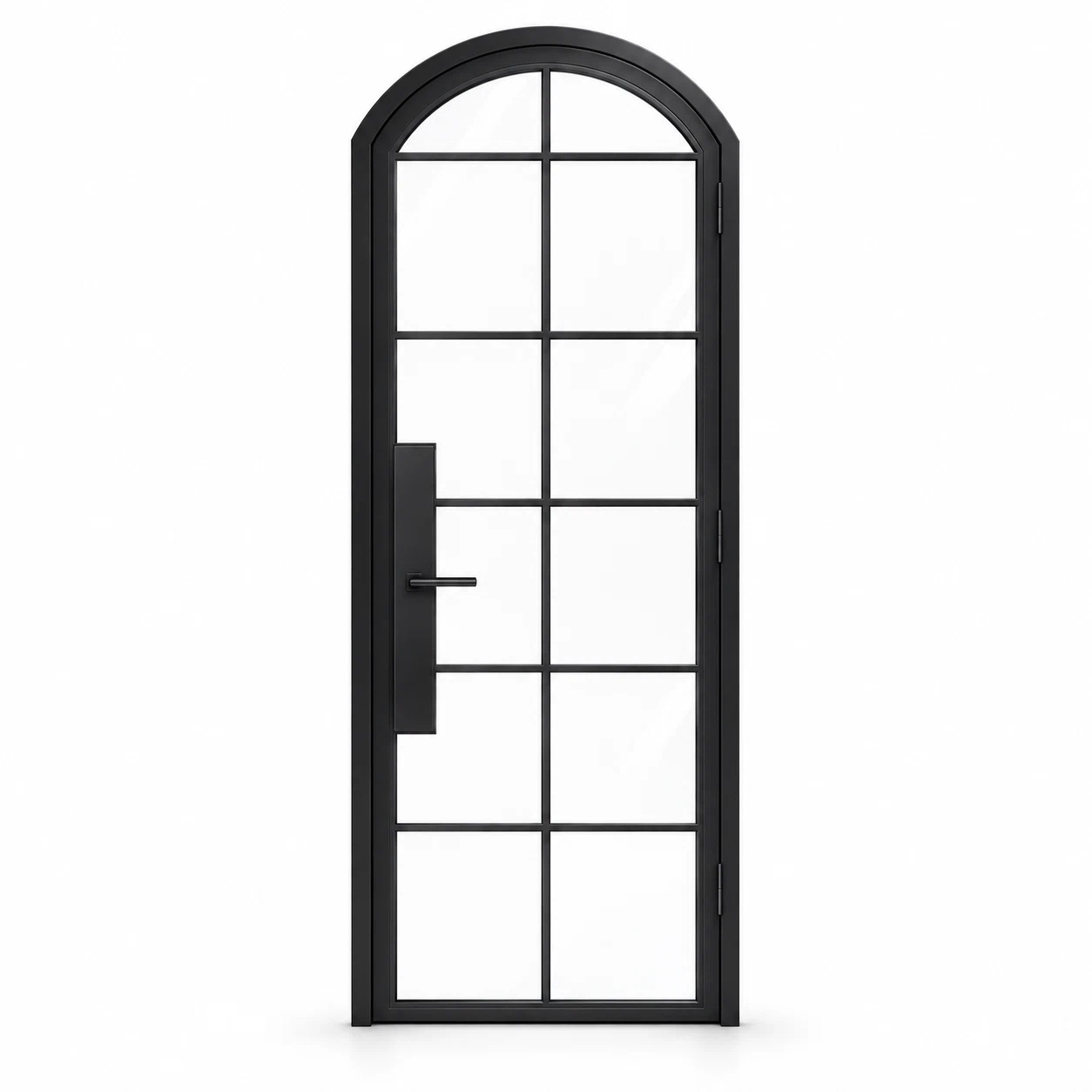12 Lite Steel Pantry Arched Top French Door on a white background — product visualization