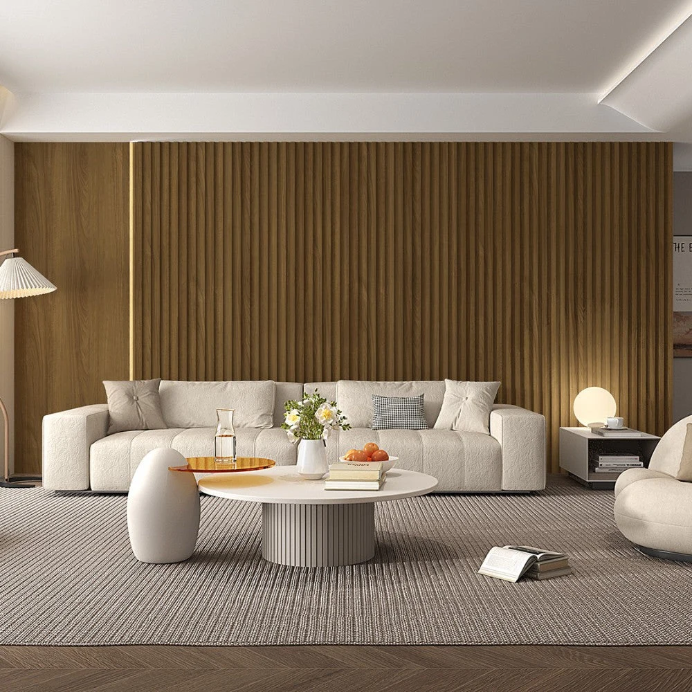 WPC Fluted Slat Wall Panel Forest Brown