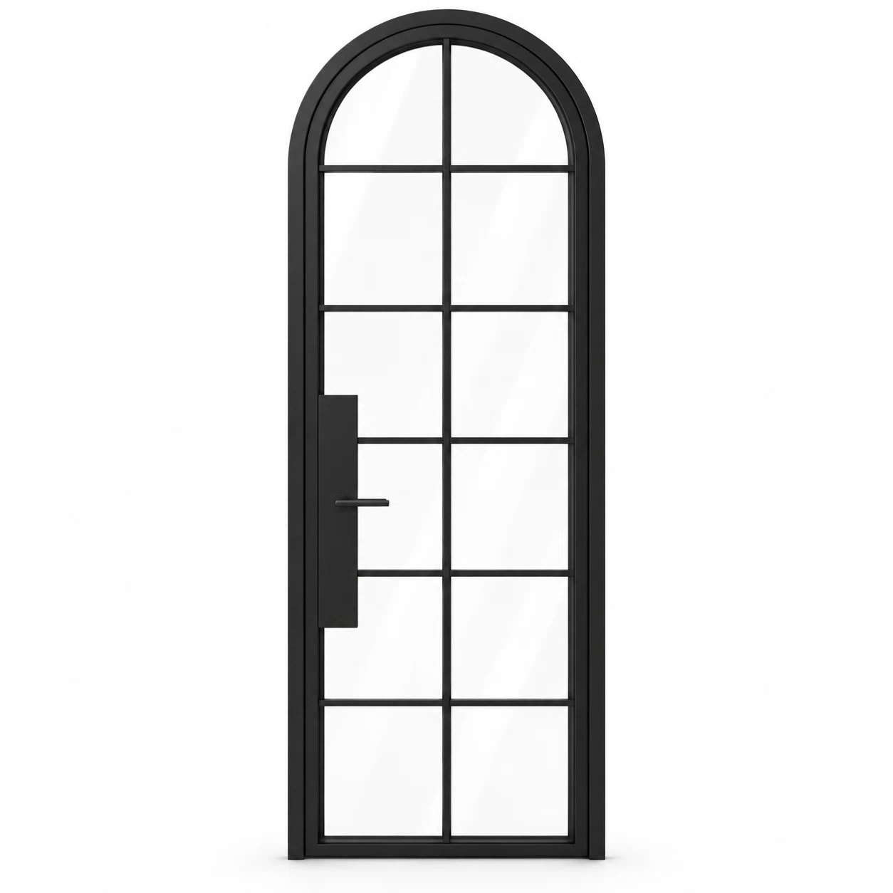 12 Lite Steel Pantry Round Top French Door on a white background — product visualization