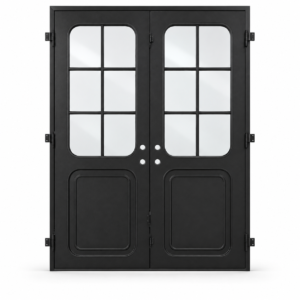 Rounded 6 Lite Double Steel Door — studio AI-generated product visualization