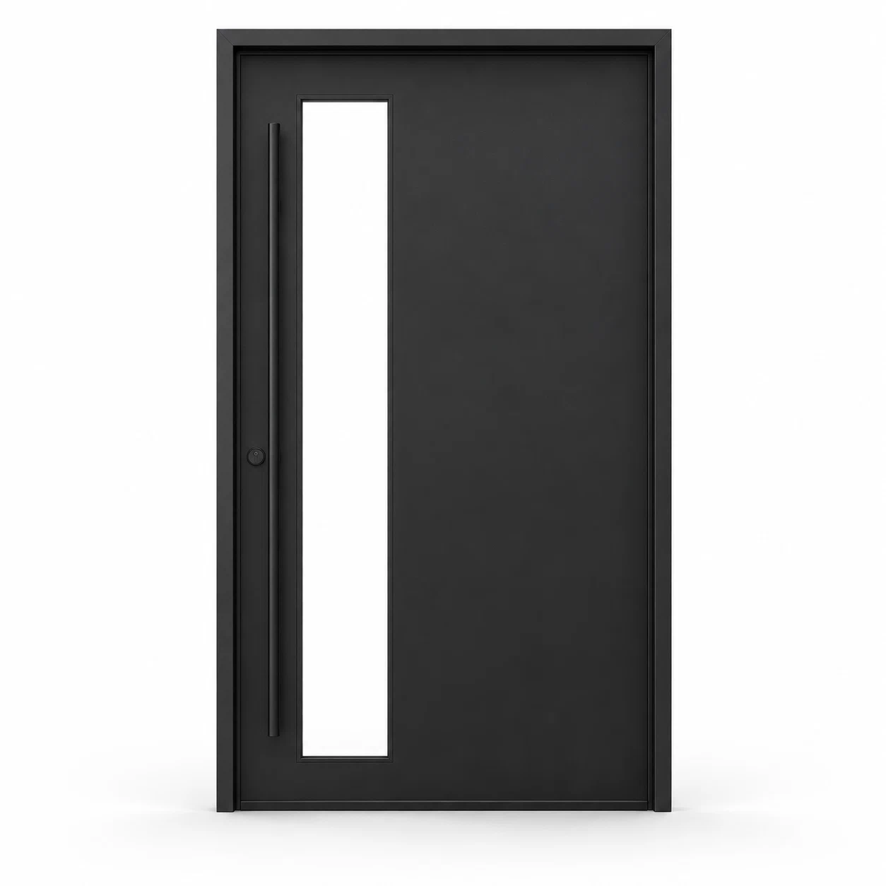 Belmont Pivot Steel Door on a white background — product visualization