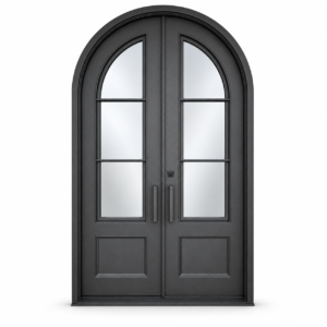 Montvale Three Panel Double on a white background — design visualization; hardware and finish are illustrative
