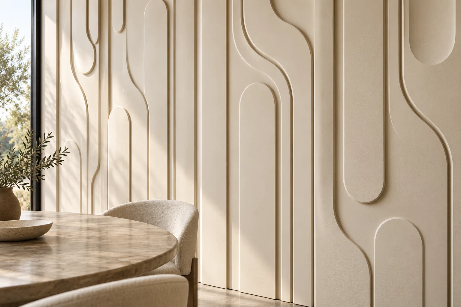 Contour custom architectural wall panel concept — close-up view of surface and panel detailing