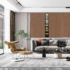 Image of Natural Veneered Wall Panel Elm with Bronze Cathedral Grain