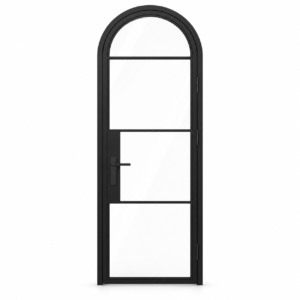 4 Lite Steel Pantry Round Top French Door on a white background — product visualization