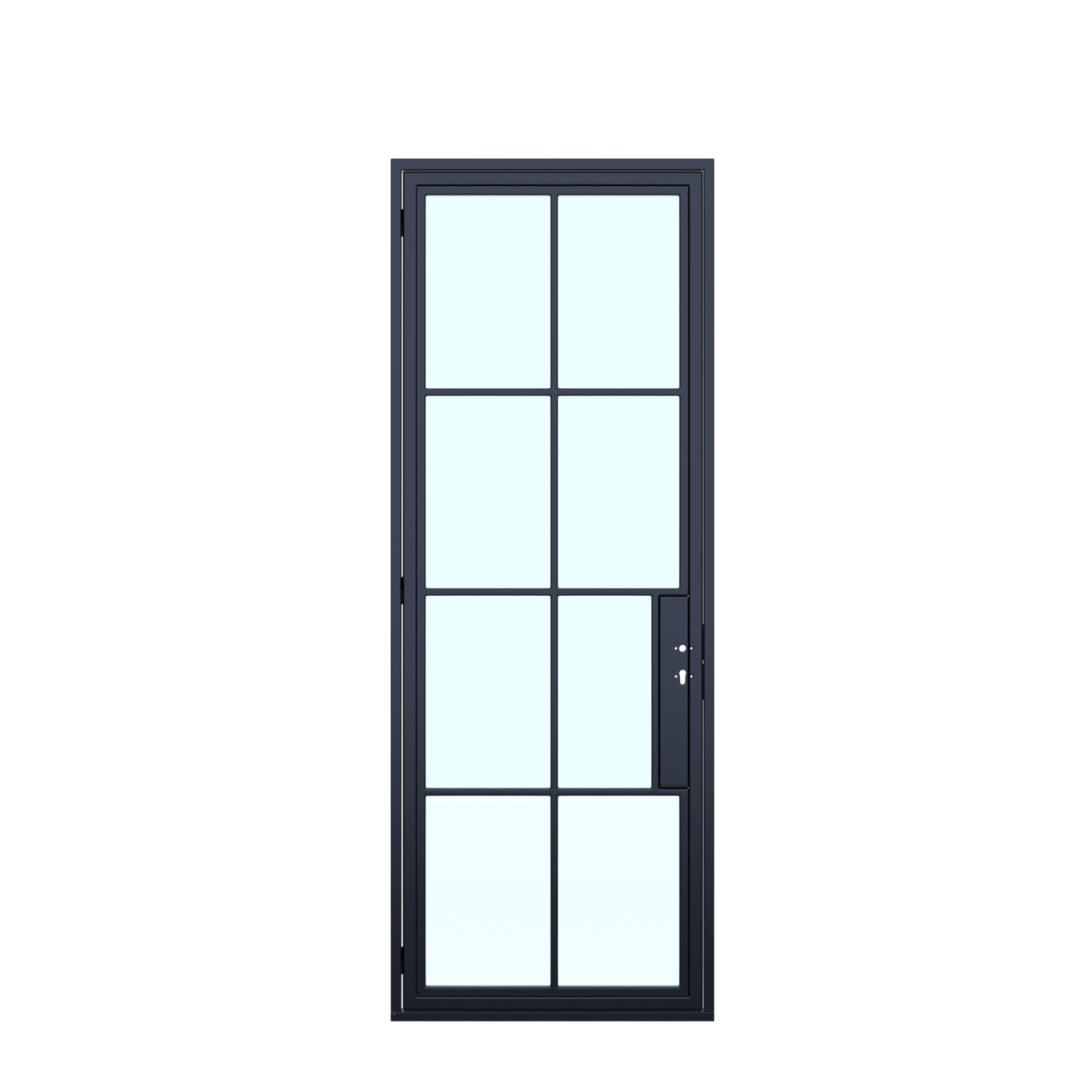 8 Lite - Single | Steel French Doors 36 x 80" - Image 2
