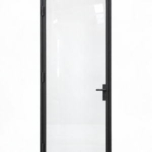 Full Lite Arched Single Hinged Steel Door — studio architectural visualization