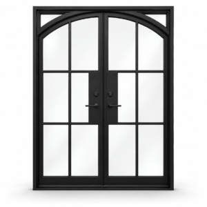 Bellmont Six Glass Double on a white background — design visualization; hardware and finish are illustrative