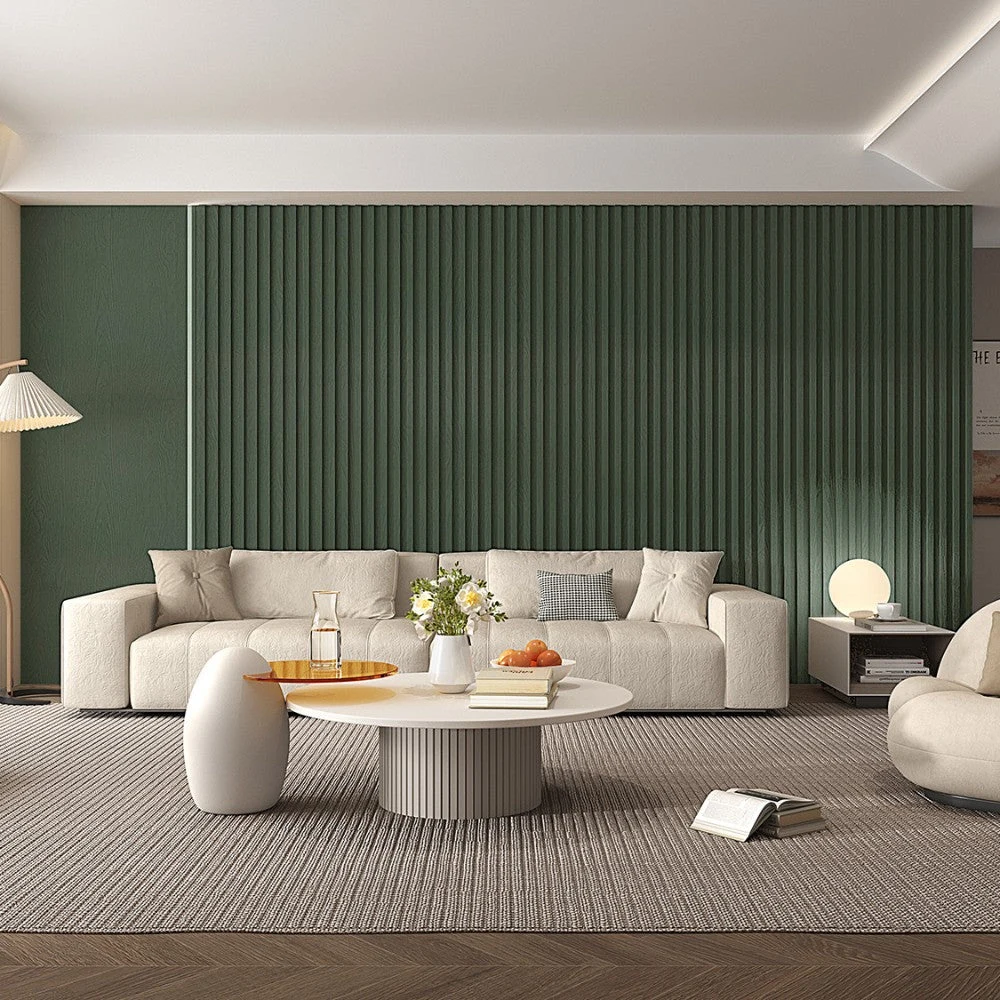 WPC fluted slat wall panels classic wood