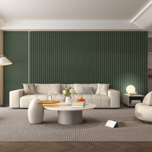 WPC fluted slat wall panels classic wood