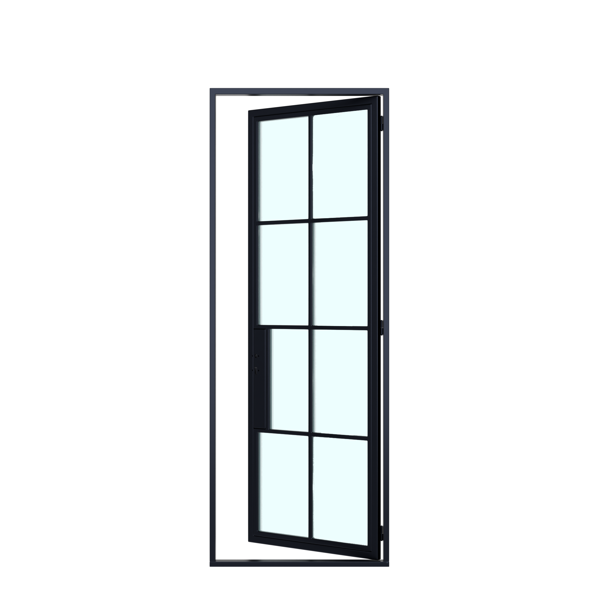 8 Lite - Single | Steel French Doors 36 x 80" - Image 4