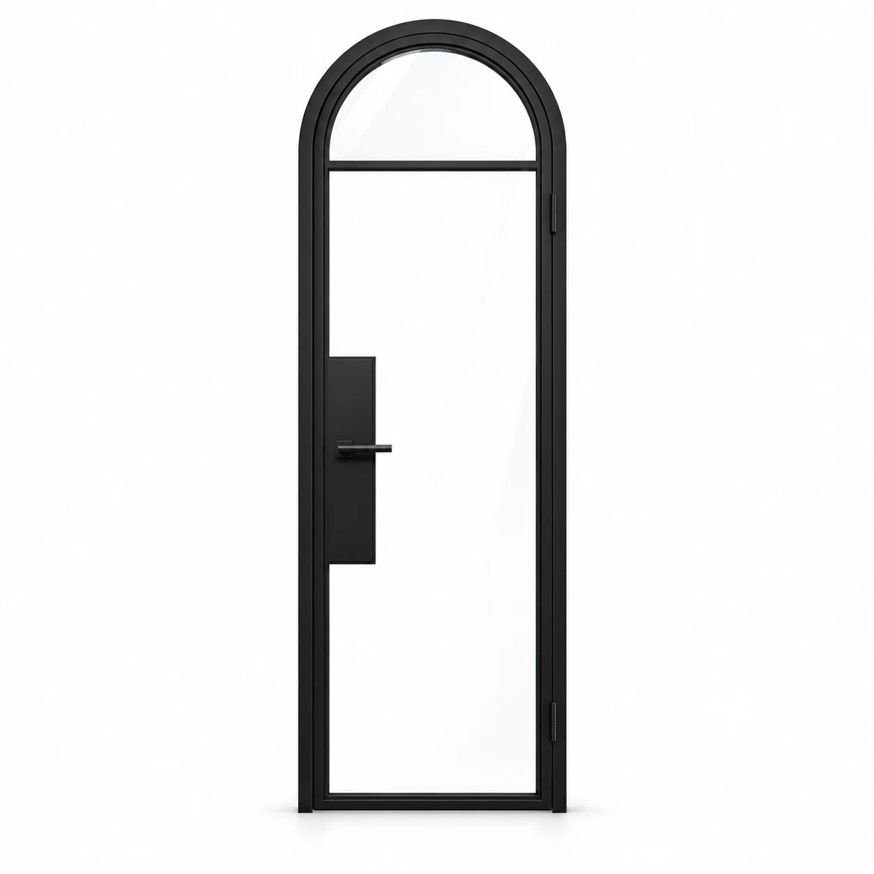 2 Lite Steel Pantry Round Top French Door on a white background — product visualization