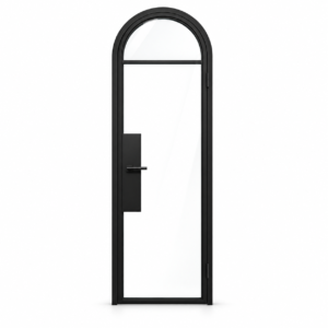 2 Lite Steel Pantry Round Top French Door on a white background — product visualization