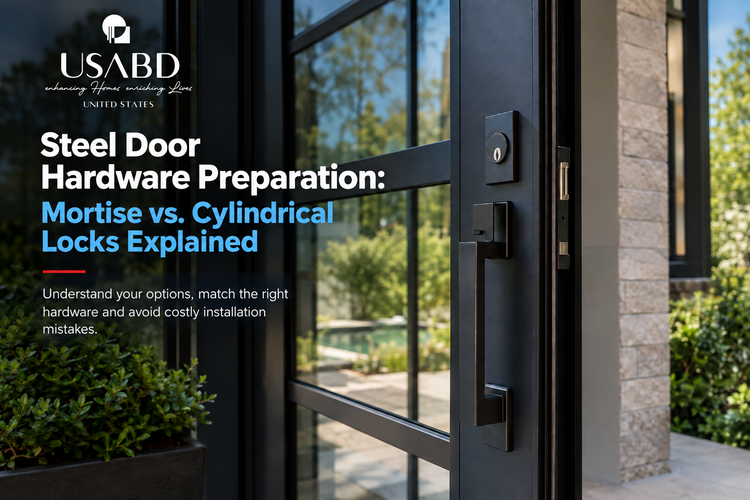 Steel Door Hardware Preparation: Mortise vs. Cylindrical Locks Explained