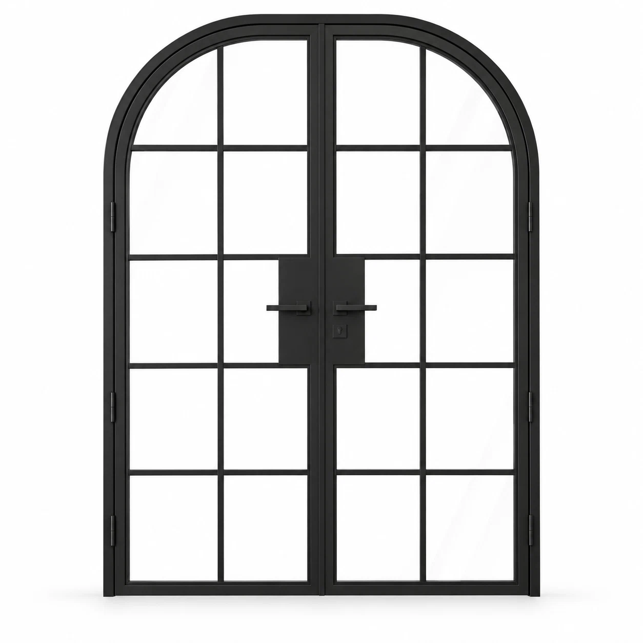 10 Lite Steel Pantry Round Top French Double Door on a white background — product visualization