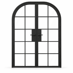 10 Lite Steel Pantry Round Top French Double Door on a white background — product visualization