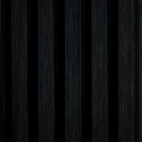 Exterior Fluted Slat Wall Panel, Charcoal/Black
