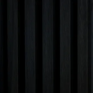 Exterior Fluted Slat Wall Panel, Charcoal/Black