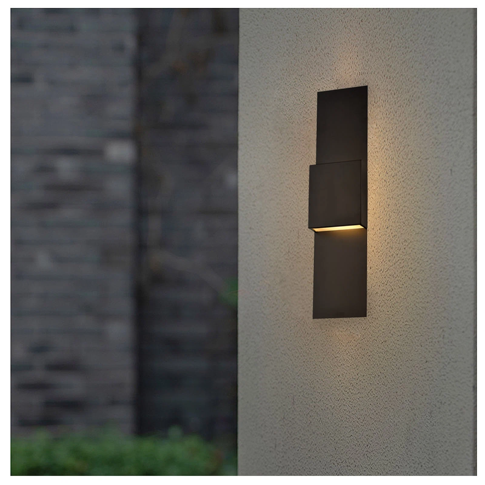 Lomond Black Led Outdoor Wall Scones