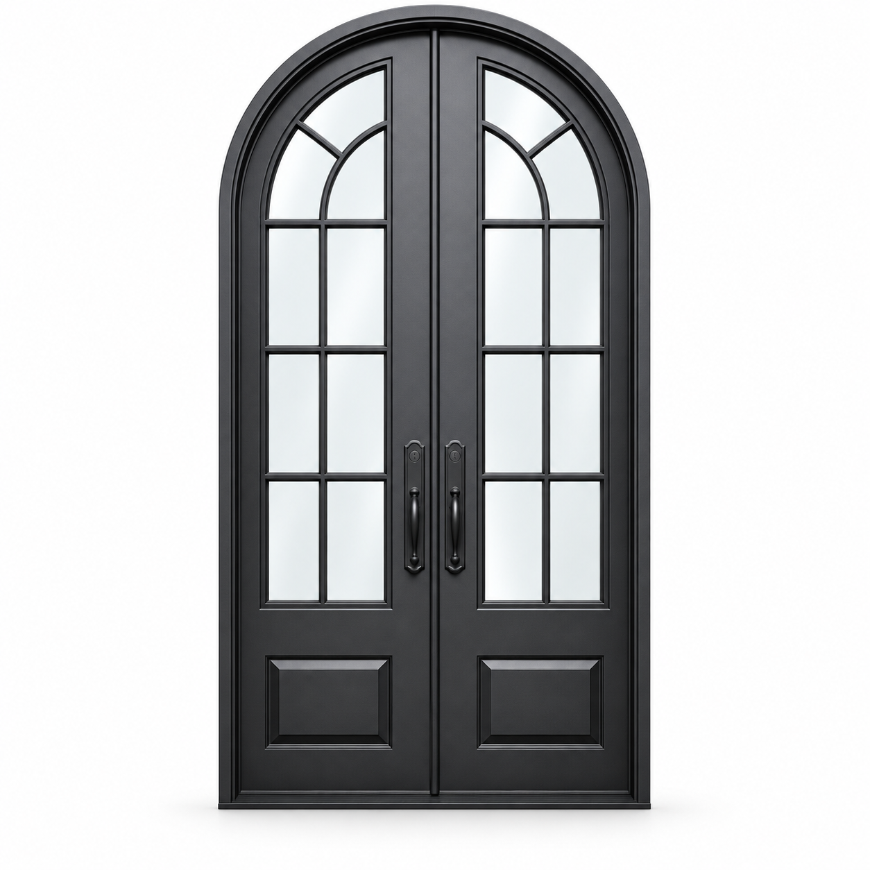 Ravenswood Fan Panel Double on a white background — design visualization; hardware and finish are illustrative