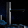 Dilluso Knurled Single Hole Matte Black Basin