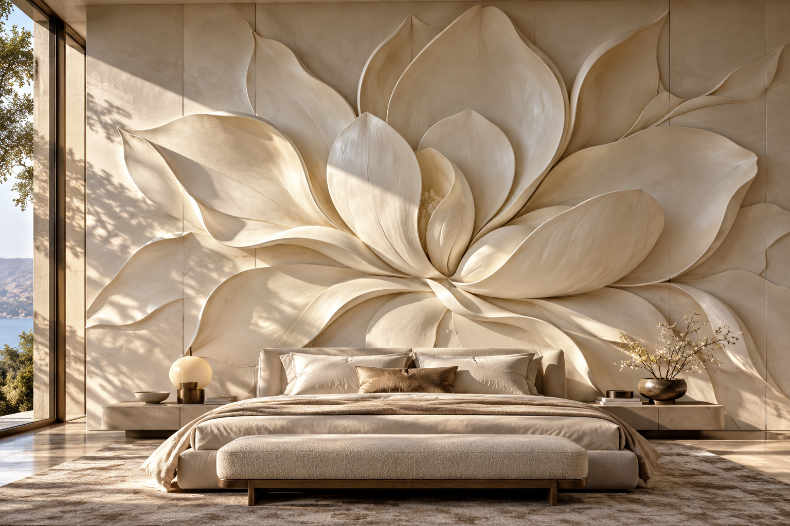 Floral Custom Architectural Wall Panels — architectural interior design concept