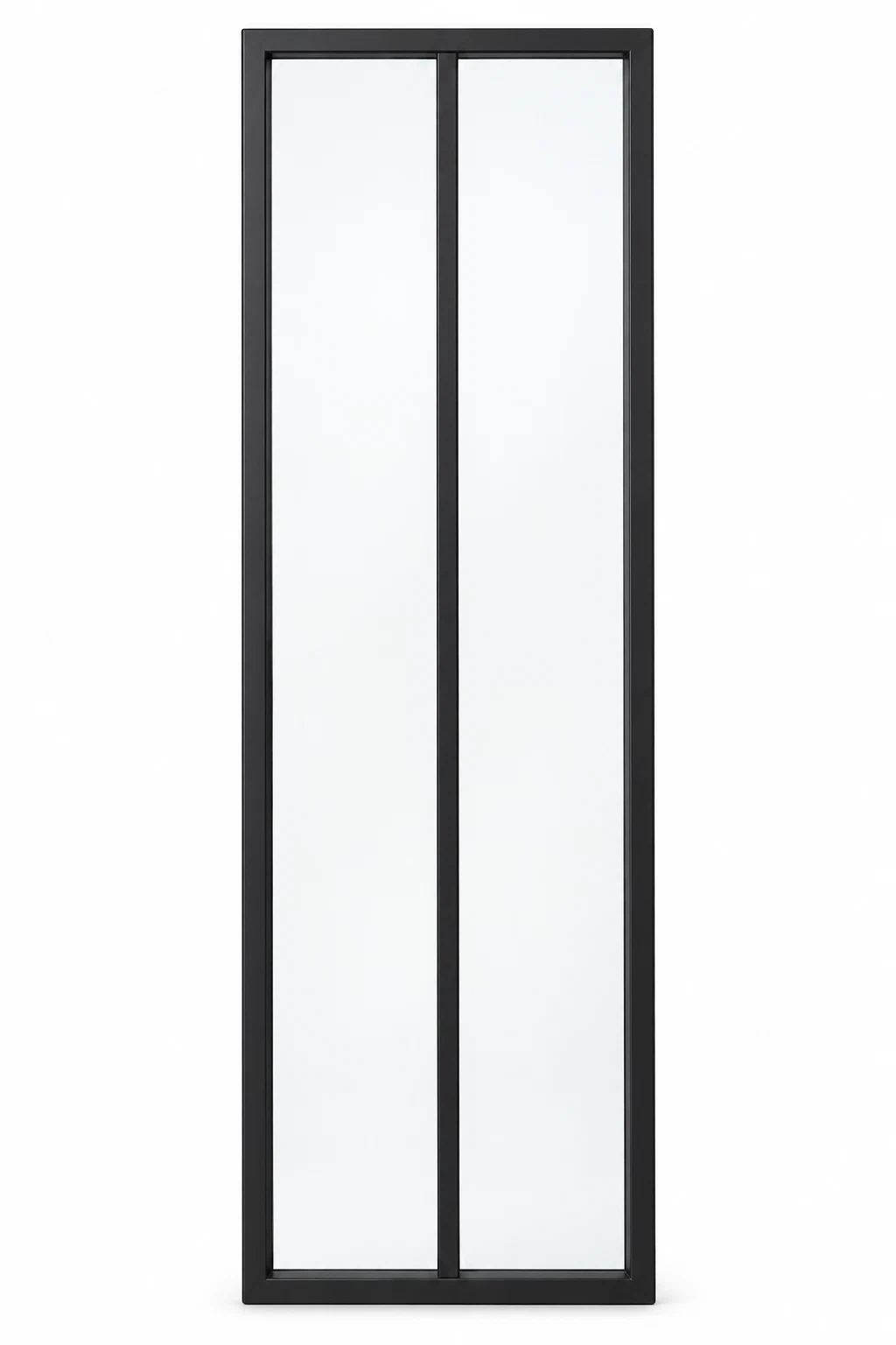 2 Lite steel sidelight, 2 columns by 1 rows, black frame on a white background