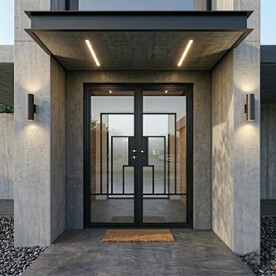 Cuivre Modern - Double | Steel French Door 60 x 96"