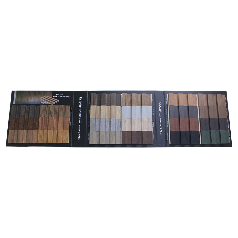 Interior Fluted WPC Panel Samples – 22 Colors or Individual