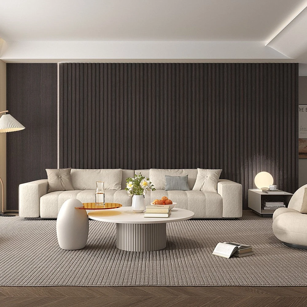 WPC Fluted Slat Wall Panel Graphite Black