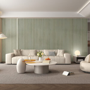 WPC Fluted Slat Wall Panel Space Grey