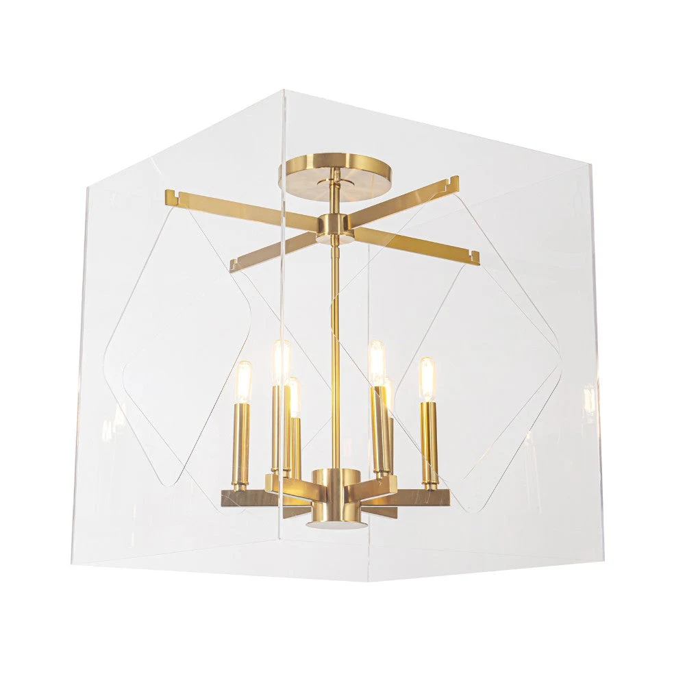 Venice Box Ceiling Light (13.25")